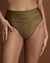 JETS AUSTRALIA Bas de bikini bande de taille pliable SOLEIL OLIVE Olive J3812 - View1