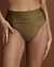 JETS AUSTRALIA Bas de bikini bande de taille pliable SOLEIL OLIVE Olive J3812 - View1