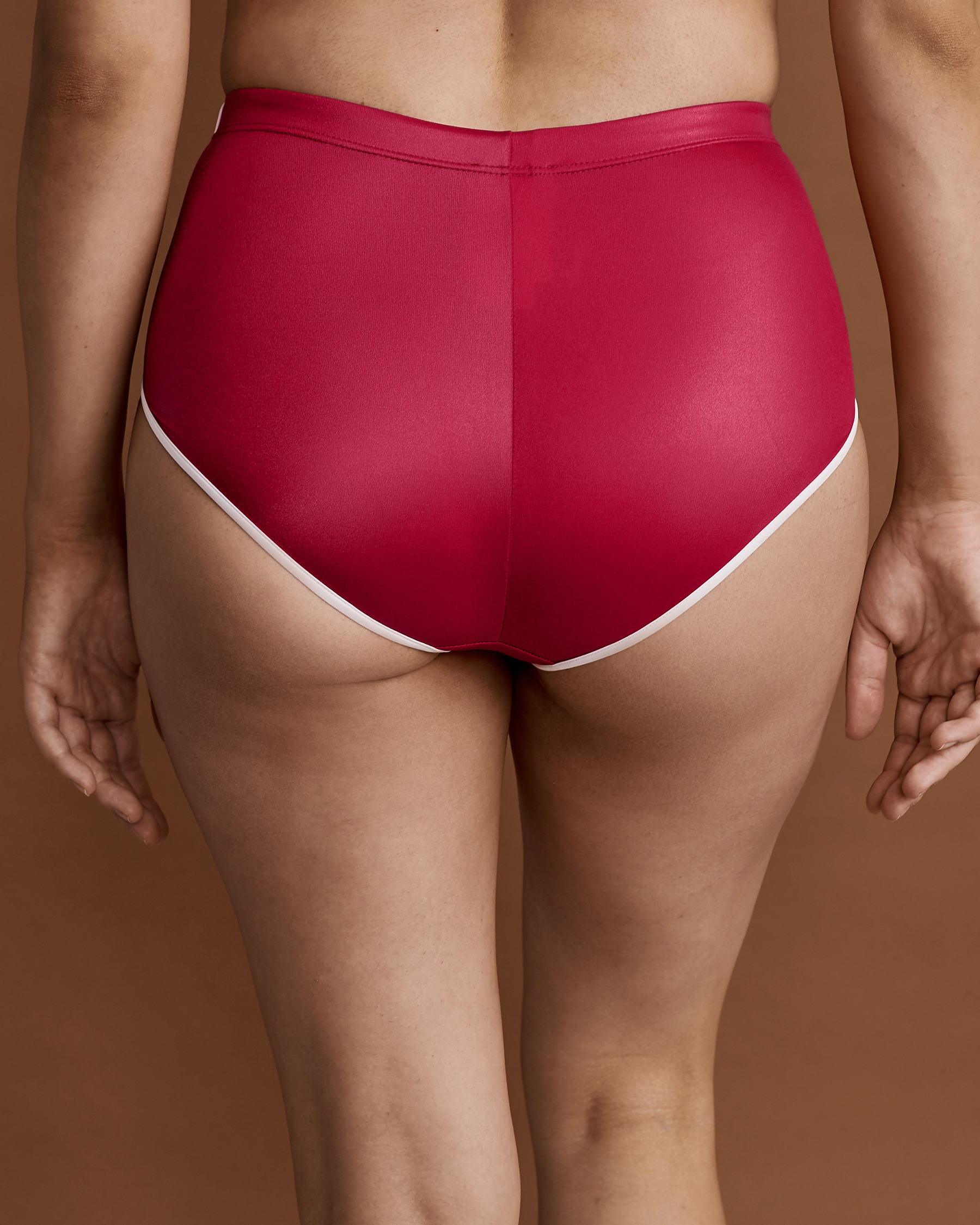 DIESEL BICHYS High Waist Bikini Bottom Red A039520HFAF - View3