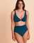 AZURA LUXE DD/E Cup Plunge Bikini Top Teal blue SS11971DDE - View1