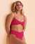 L*SPACE RINGO Twisted Bralette Bikini Top Pink LSRIT21 - View1