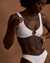 VITAMIN A ECOTEX Skylar Ring Bikini Top White 2200T - View1