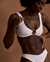 VITAMIN A ECOTEX Skylar Ring Bikini Top White 2200T - View1