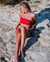 SEAFOLLY Haut de bikini une épaule TWILIGHT Rouge brillant 31353-915 - View1