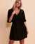TROPIK Ruffle Short Sleeve Dress Black 02300028 - View1