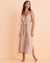 TURQUOISE COUTURE Thin Straps Jumpsuit Neutral stripes 02300035 - View1