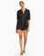 VITAMIN A PLAYA Romper Black linen 100RP - View1