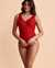 GOTTEX V-Neckline One-piece Swimsuit Red 21AP158 - View1