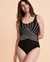 GOTTEX EMBRACE Square Neck One-piece Swimsuit Black EE173U - View1