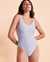 SEAFOLLY ESSENTIALS Retro One-piece Swimsuit Baby blue 10761-640 - View1