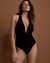 JETS AUSTRALIA JETSET Plunge One-piece Swimsuit Black J10891 - View1