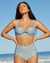 ANNE COLE Haut de bikini torsadé GINGHAM Carreaux bleus 22MT10657 - View1