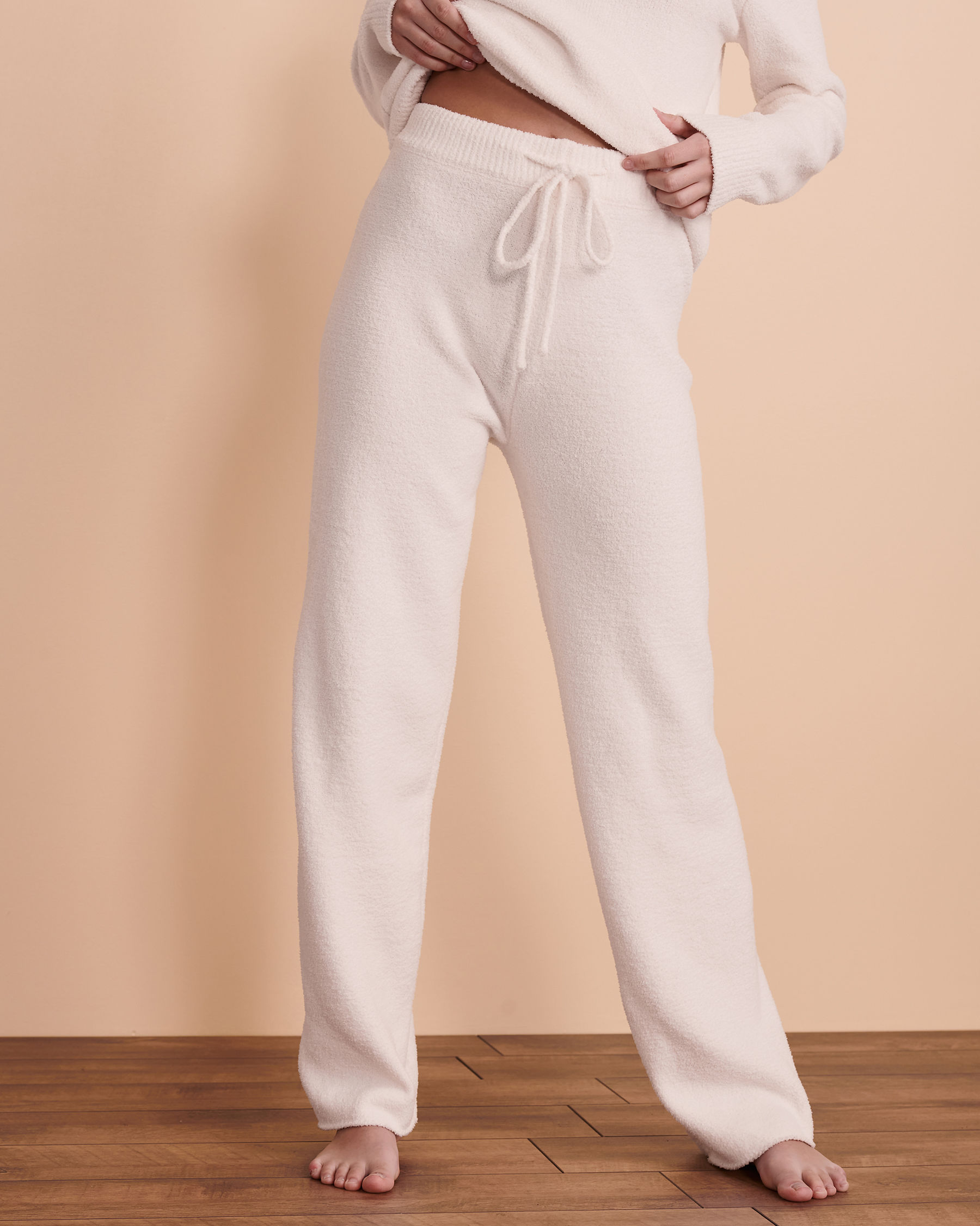 TURQUOISE COUTURE Chenille Lounge Pant White-beige 02200015 - View1