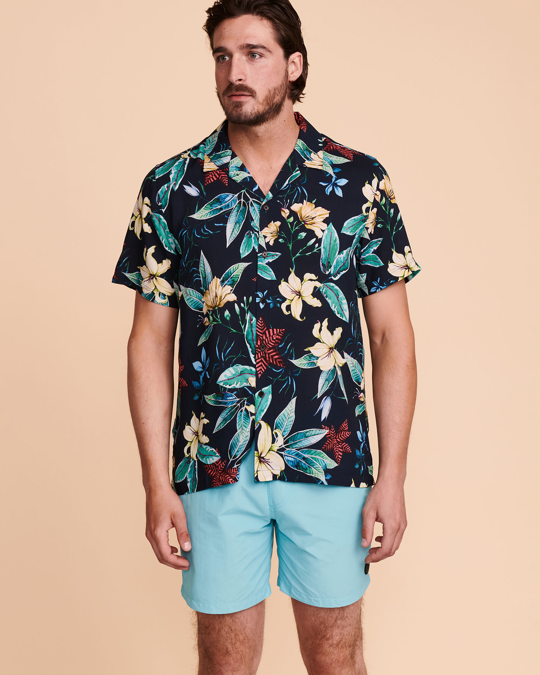 KUWALLA Short Sleeves Shirt - Flowers | Bikini Village