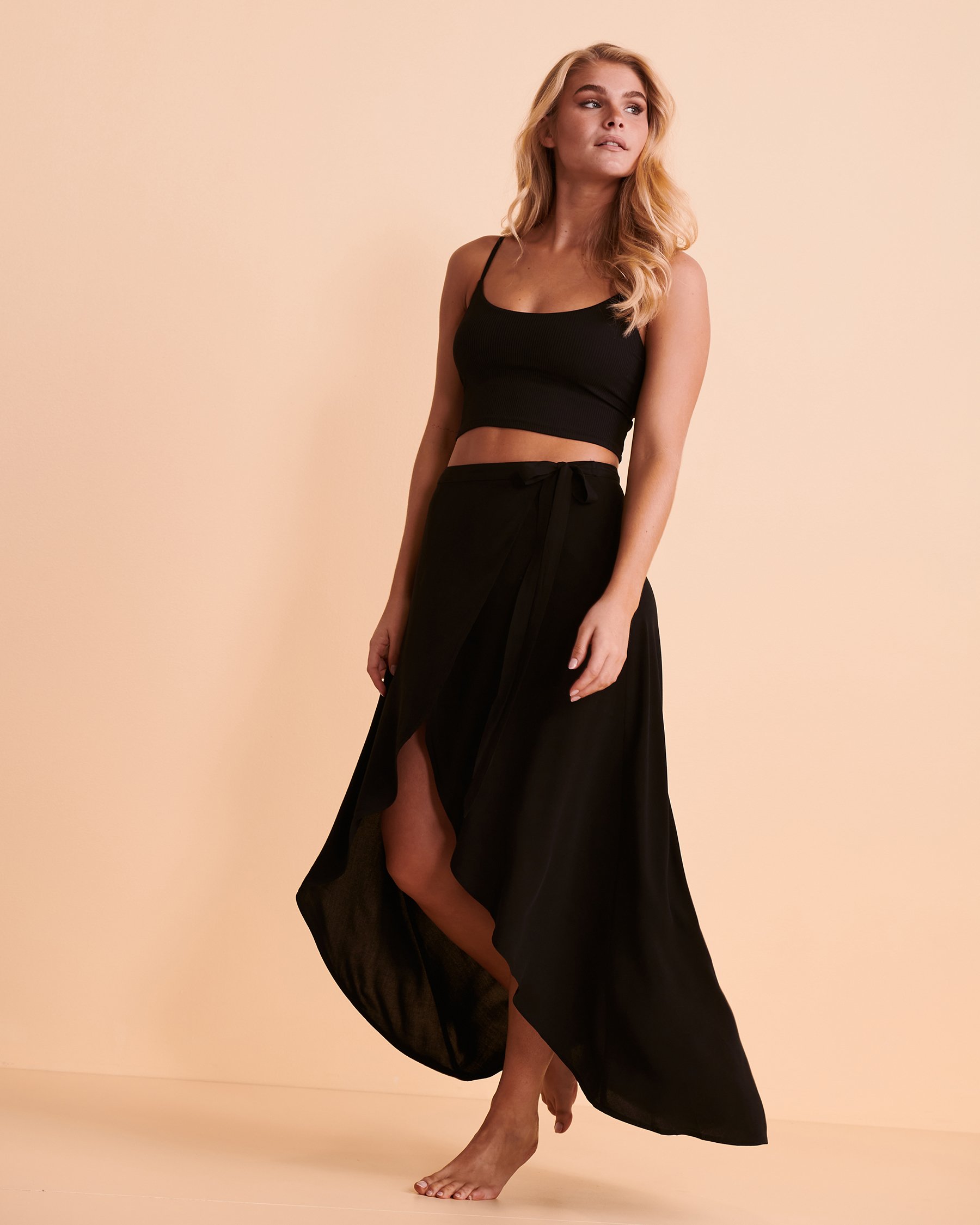 BODY GLOVE Jupe longue nou e la taille LENA Noir Bikini Village