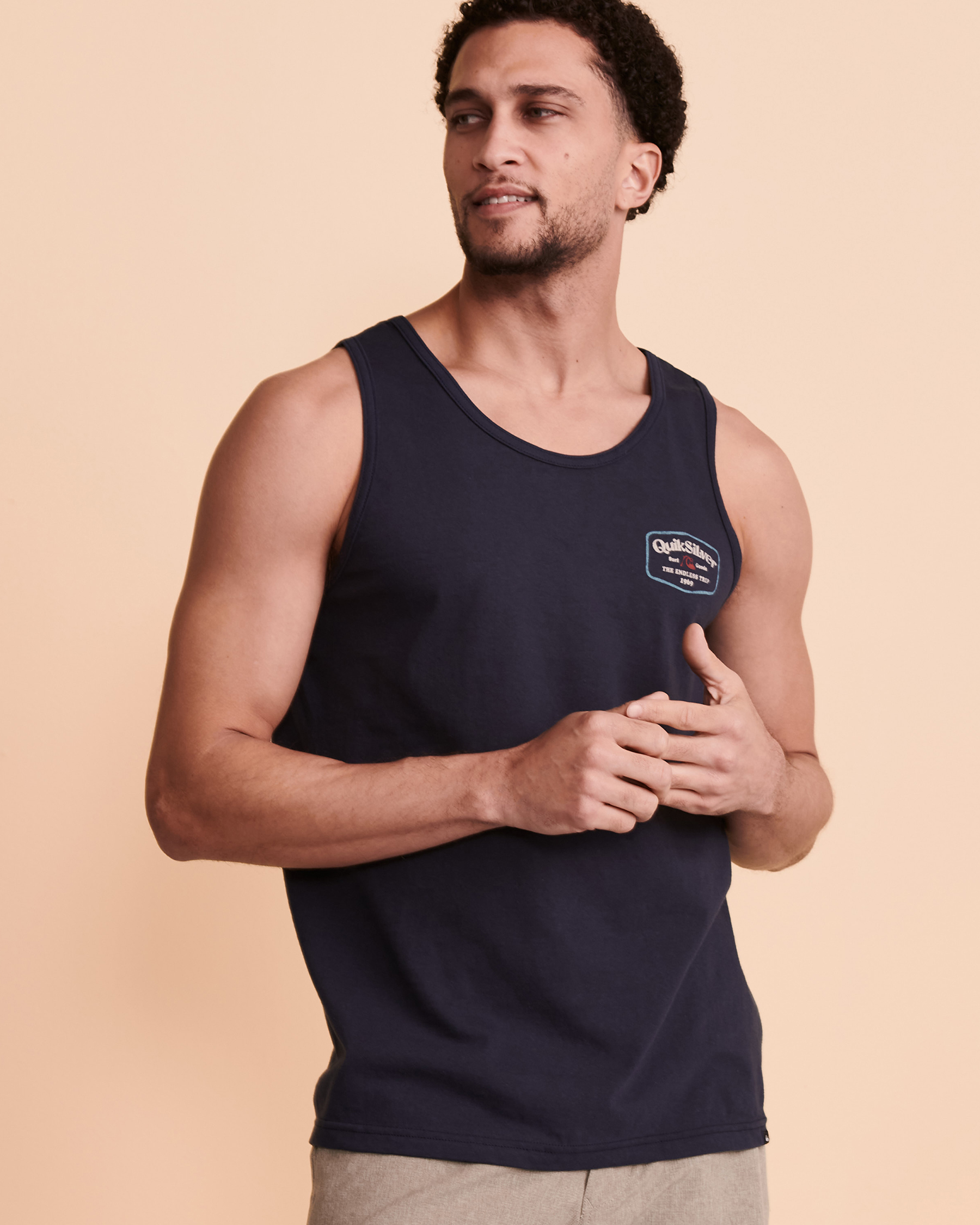 QUIKSILVER INTO CLOUDS Tank Top Navy AQYZT08068 - View3
