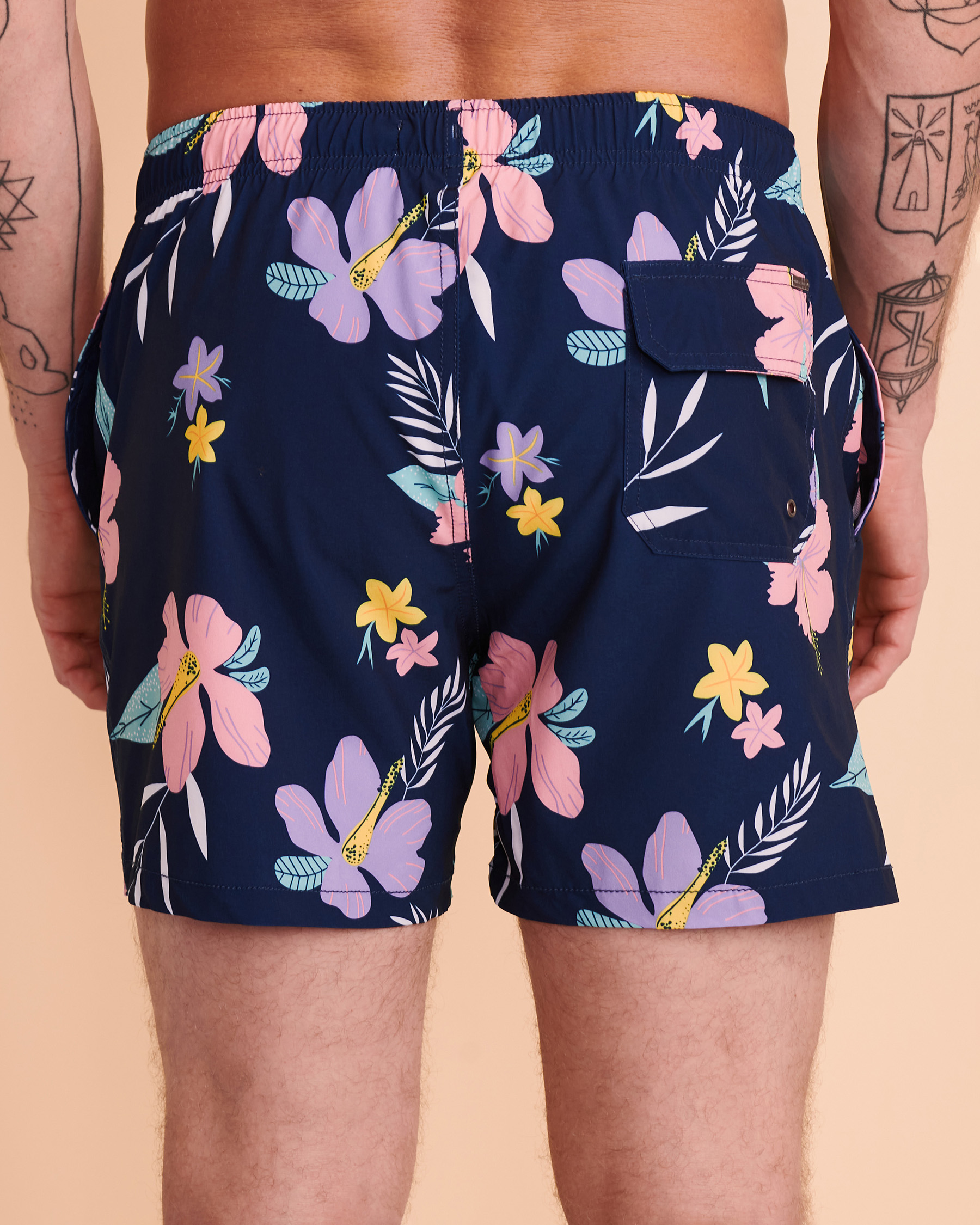 VINTAGE SUMMER TROPICAL Volley Swimsuit Tropical print V70508 - View2