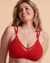 AZURA NAUTILUS DD/E Cup Bralette Bikini Top Red SS11851DDE - View1