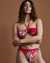GUESS Haut de bikini bandeau licou RED FLOWER Imprimé floral E1GJ28 MP004 - View1