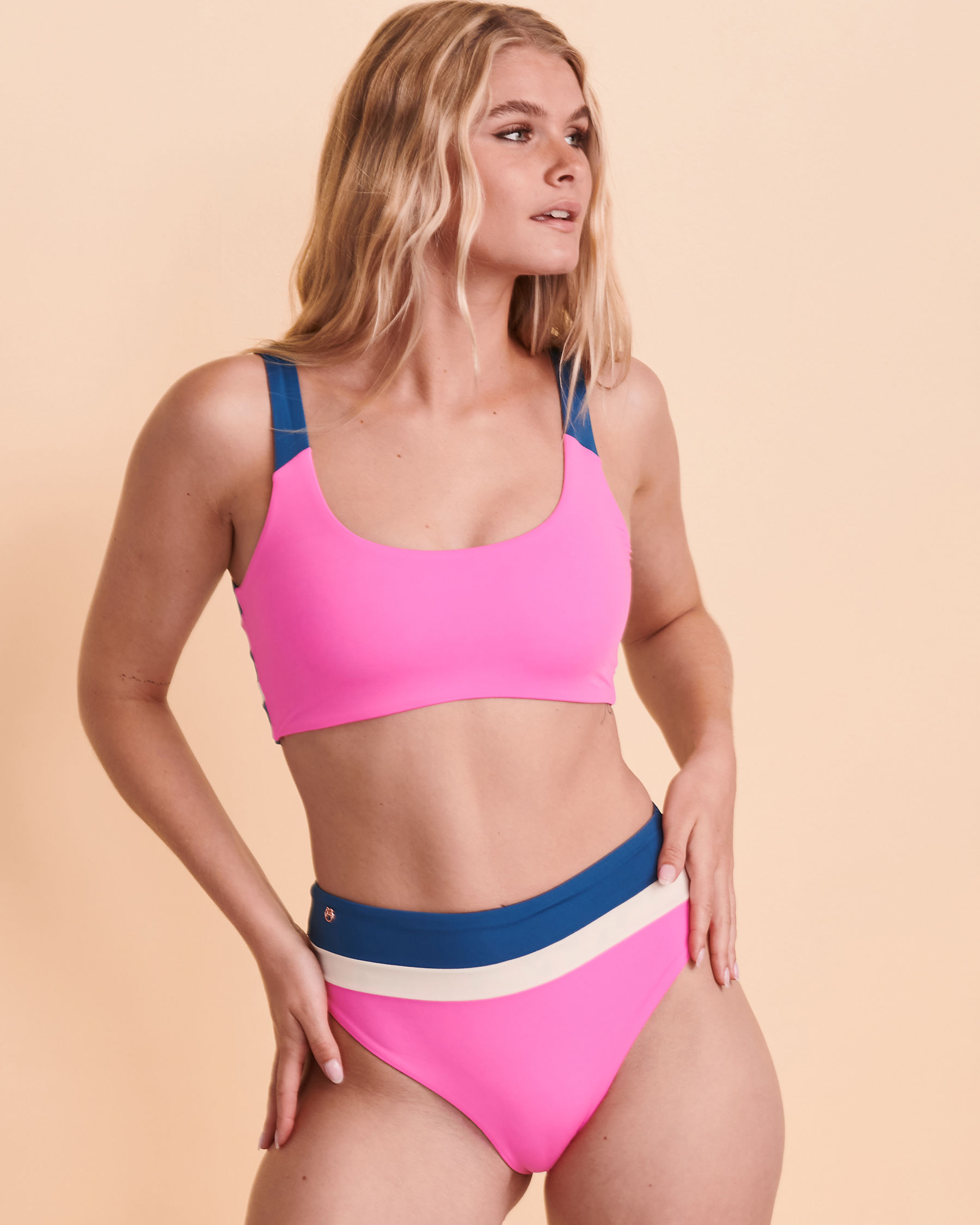 MAAJI FUCHSIA PRUSSIAN Izzy Reversible Bralette Bikini Top Reversible print 3277SBR001 - View8