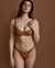 VITAMIN A Haut de bikini demi-buste SOL STRIPE Brun côtelé 170T - View1