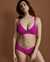 L*SPACE VERA Bralette Bikini Top Ribbed pink RHVET21 - View1